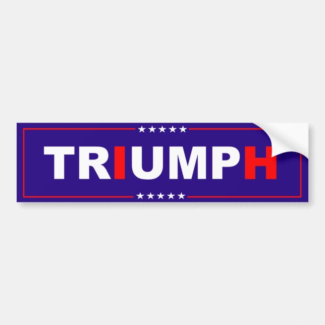 Autocollant De Voiture Trump Triomphe Bumper Sticker (Devant)
