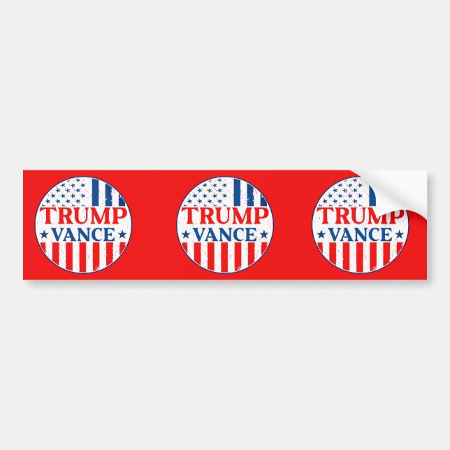 Autocollant De Voiture Trump Vance (Devant)