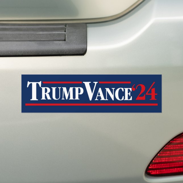 Autocollant De Voiture Trump Vance 2024 (En voiture)