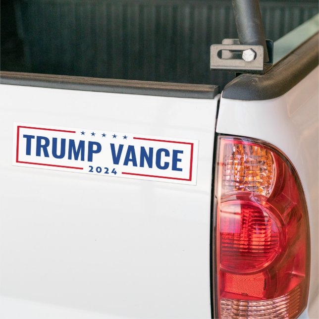 AUTOCOLLANT DE VOITURE TRUMP VANCE 2024 (Sur camion)