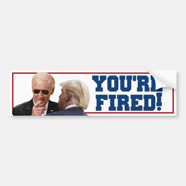 Autocollant De Voiture Trump Vous êtes Fired Biden 2024 (Devant)