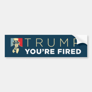 Autocollant De Voiture "Trump, vous sont" adhésif pour pare-chocs mis le