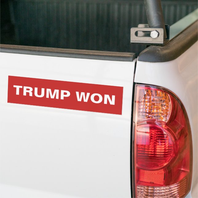 Autocollant De Voiture Trump Won (Sur camion)
