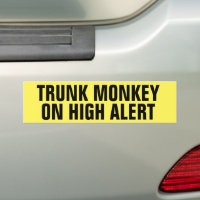 Trunk Monkey Funky Avertissement voiture