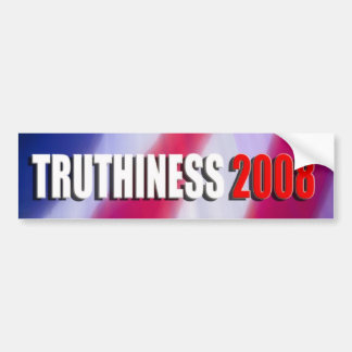 AUTOCOLLANT DE VOITURE TRUTHINESS 2008