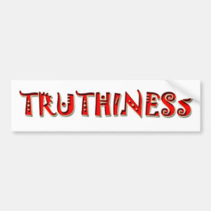 AUTOCOLLANT DE VOITURE TRUTHINESS 2008