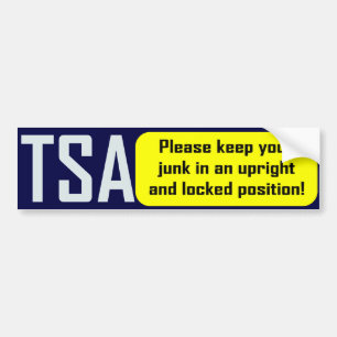 Autocollant De Voiture TSA : Maintenez votre ordure droite