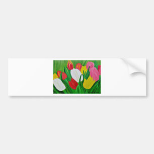 Autocollant De Voiture Tulipes 2a