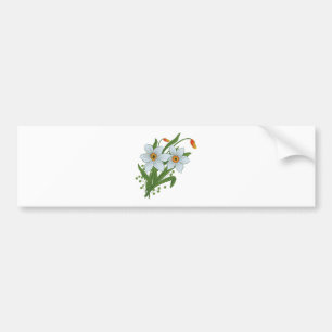 Autocollant De Voiture Tulipes et jonquilles Fleurs