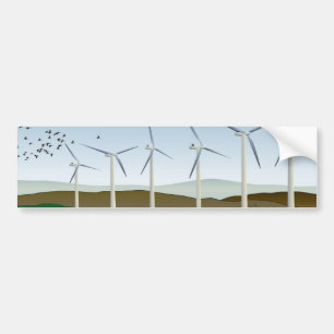 Autocollant De Voiture Turbines éoliennes