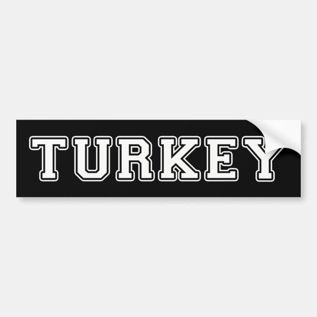Autocollant De Voiture Turquie (Devant)
