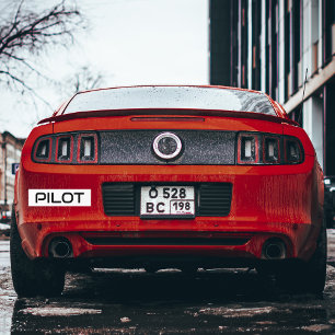 Autocollant De Voiture Typographie minimaliste PILOTE, Aviation simple pe