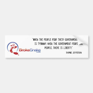 Autocollant De Voiture tyrannie et liberté