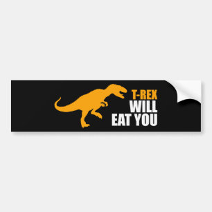 Autocollant De Voiture Tyrannosaurus Rex Vous Mangera
