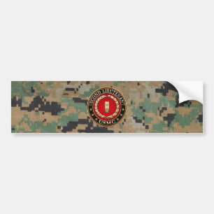 Autocollant De Voiture U.S. Marines: second lieutenant (USMC 2ndLt) [3D]