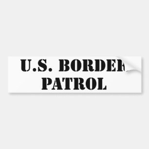Autocollant De Voiture U.S. Patrouille de frontière (texte)