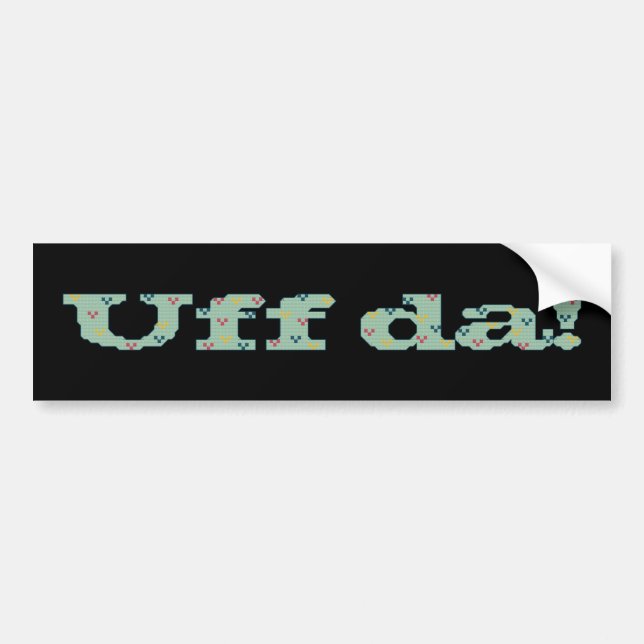 Autocollant De Voiture Uff DA ! Adhésif pour pare-chocs (Devant)