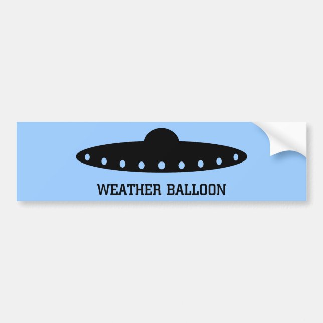 Autocollant De Voiture UFO de ballon de temps (Devant)
