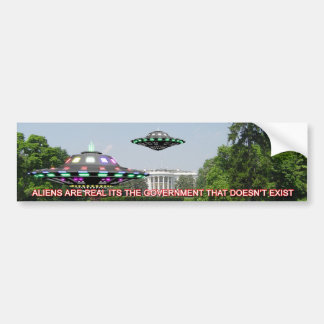 Autocollant De Voiture UFO sur la pelouse de whitehouse