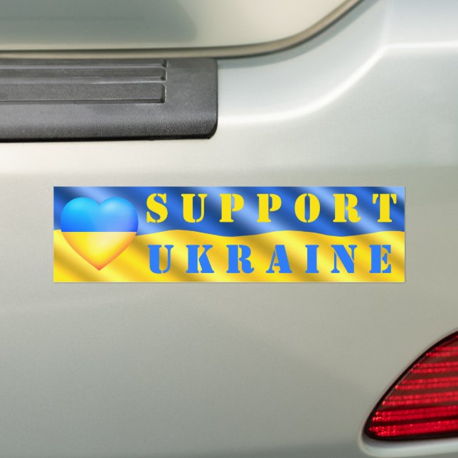 Autocollant De Voiture Ukraine - Soutien à la liberté - Paix - drapeau uk (En voiture)