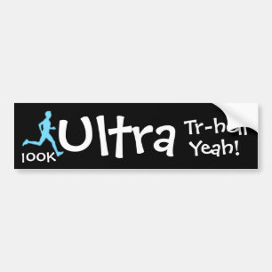 Autocollant De Voiture Ultra adhésif pour pare-chocs 100K de marathon de