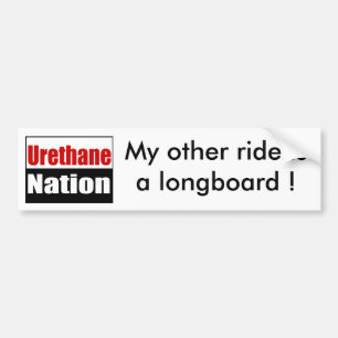 Autocollant De Voiture UN0002900x900, mon autre tour est un longboard !