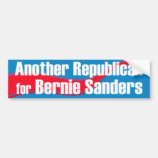 Autocollant De Voiture Un autre républicain pour des ponceuses de Bernie (Devant)
