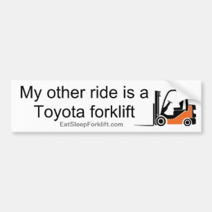 Autocollant De Voiture Un chariot élévateur de Toyota de l'autre tour -