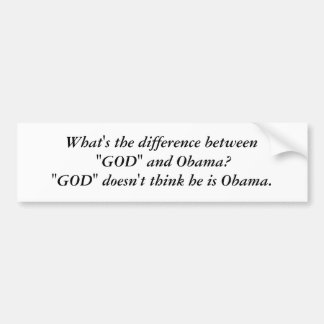 Autocollant De Voiture Un DIEU et Obama