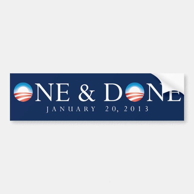 Autocollant De Voiture Un et adhésif pour pare-chocs fait d'Obama (Devant)