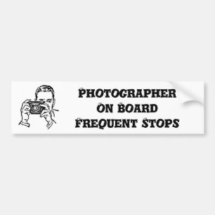 Autocollant De Voiture Un homme avec appareil photo photographe Sticker p