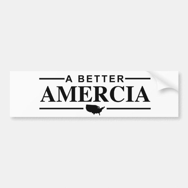 Autocollant De Voiture Un meilleur Amercia (Devant)