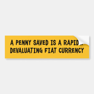 Autocollant De Voiture Un penny a sauvé l'adhésif pour pare-chocs