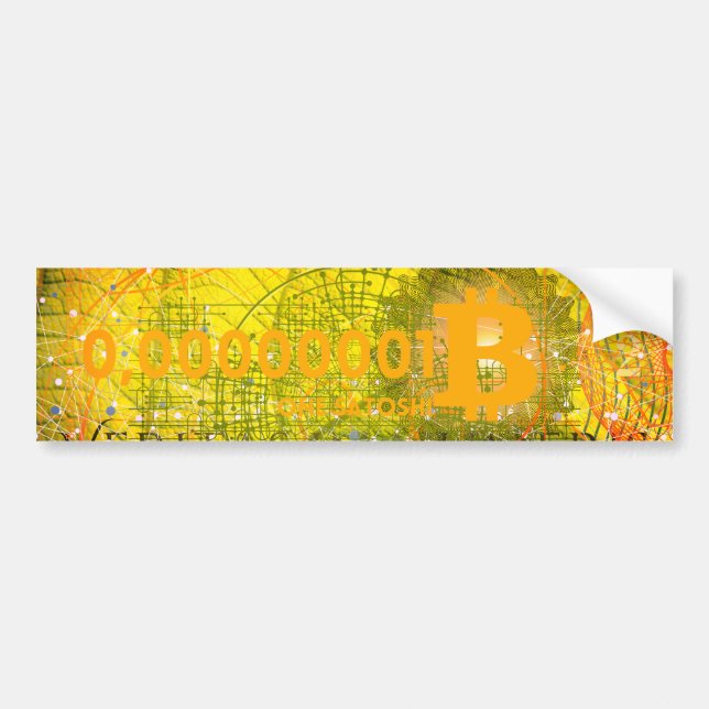 Autocollant De Voiture Un Satoshi (Devant)