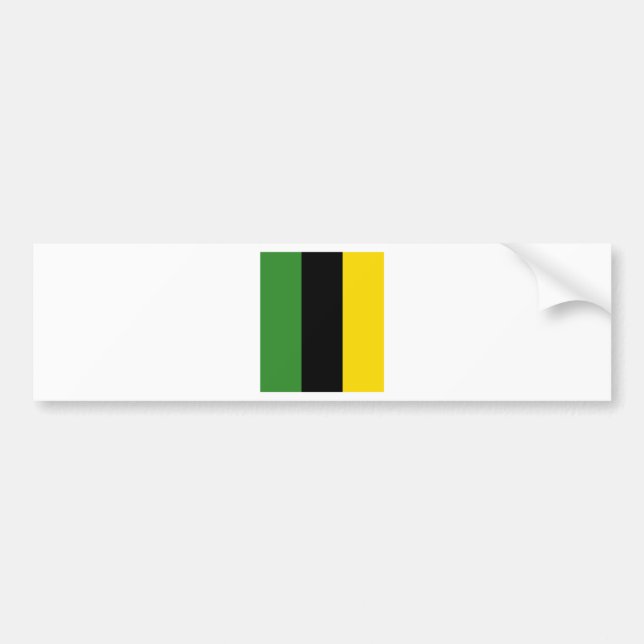 Autocollant De Voiture Un tiret instantané de couleurs jamaïcaines (Devant)