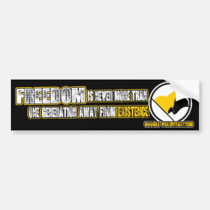 AUTOCOLLANT DE VOITURE UNE GÉNÉRATION PARTIE