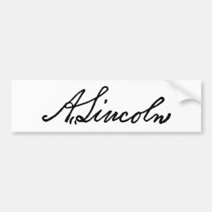 Autocollant De Voiture Une signature de Lincoln