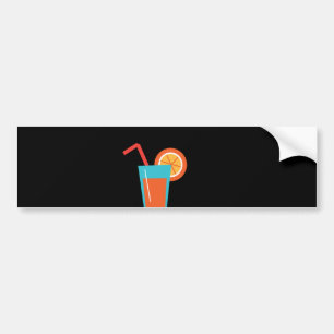 Autocollant De Voiture Une tasse de jus d'orange