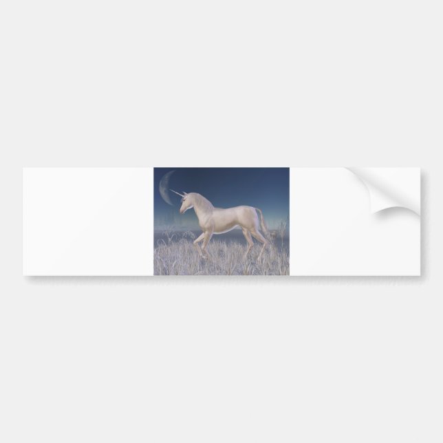 Autocollant De Voiture Unicorne d'hiver - course (Devant)