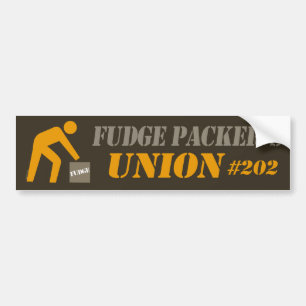 AUTOCOLLANT DE VOITURE UNION DE FUDGE PACKER