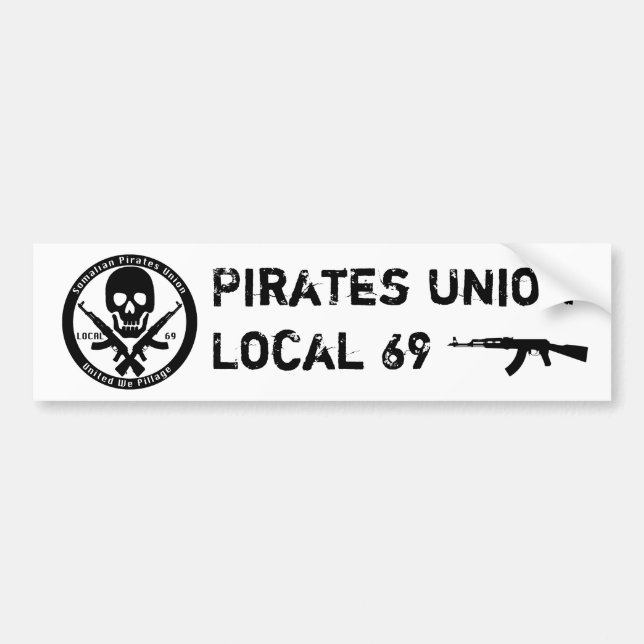 Autocollant De Voiture Union de pirates - gens du pays 69 (Devant)