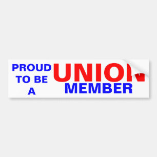 AUTOCOLLANT DE VOITURE UNION MEMBER