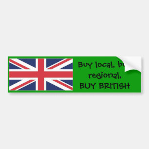 Autocollant De Voiture unionuk1, gens du pays d'achat, achètent régional,
