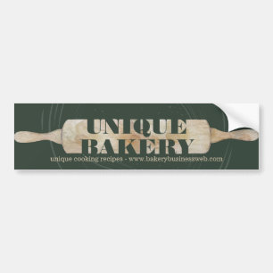 Autocollant De Voiture Unique Boulangerie Rolling Pin pâtisserie chef pât
