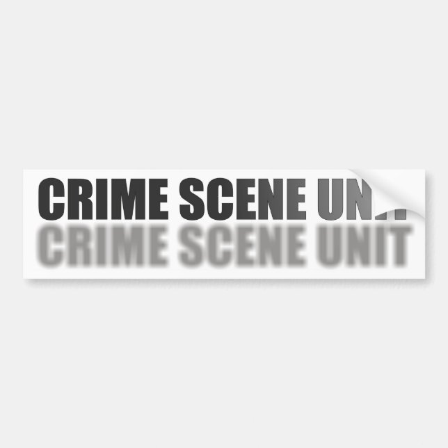 AUTOCOLLANT DE VOITURE UNITÉ DE SCÈNE DU CRIME (Devant)