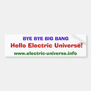 Autocollant De Voiture Univers électrique de Big Bang d'au revoir bonjour