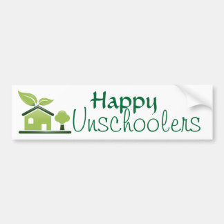 Autocollant De Voiture Unschoolers heureux