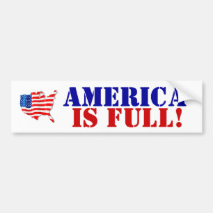 Autocollant De Voiture USA Flag L'Amérique Est Pleine ! Dépassement aux É
