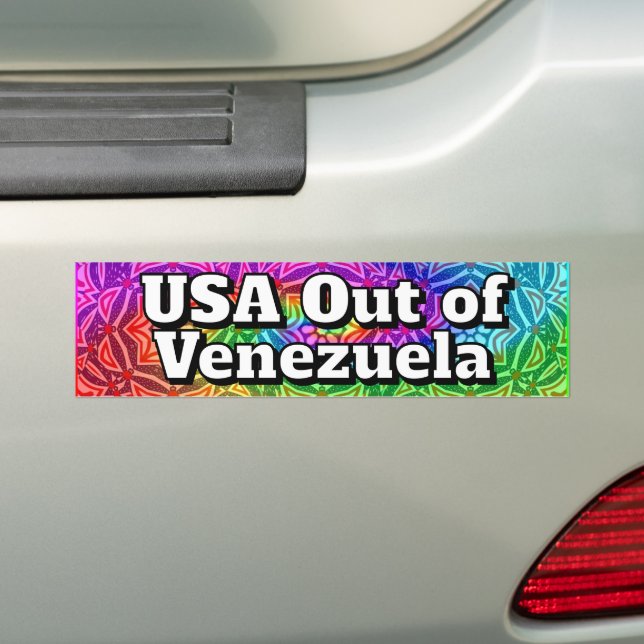 Autocollant De Voiture USA Out of Venezuela  (En voiture)