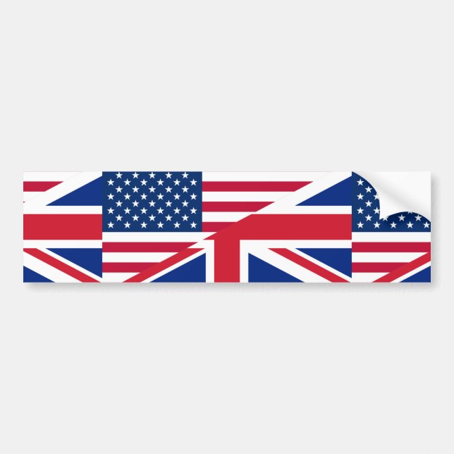 Autocollant De Voiture usa uk (Devant)